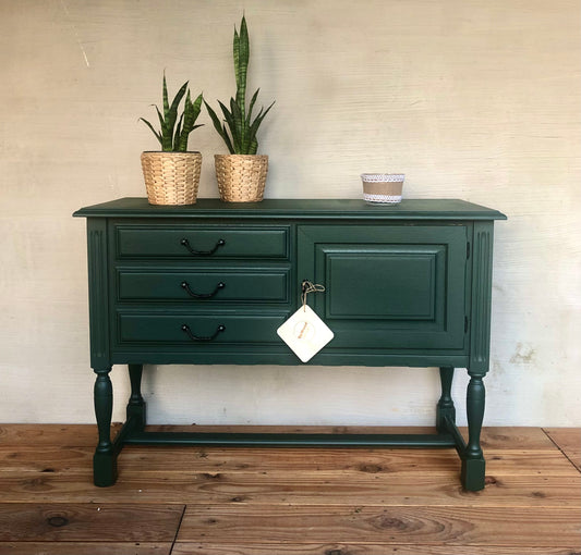 Grüne vintage kommode | Sideboard | mid century | tannengrün |