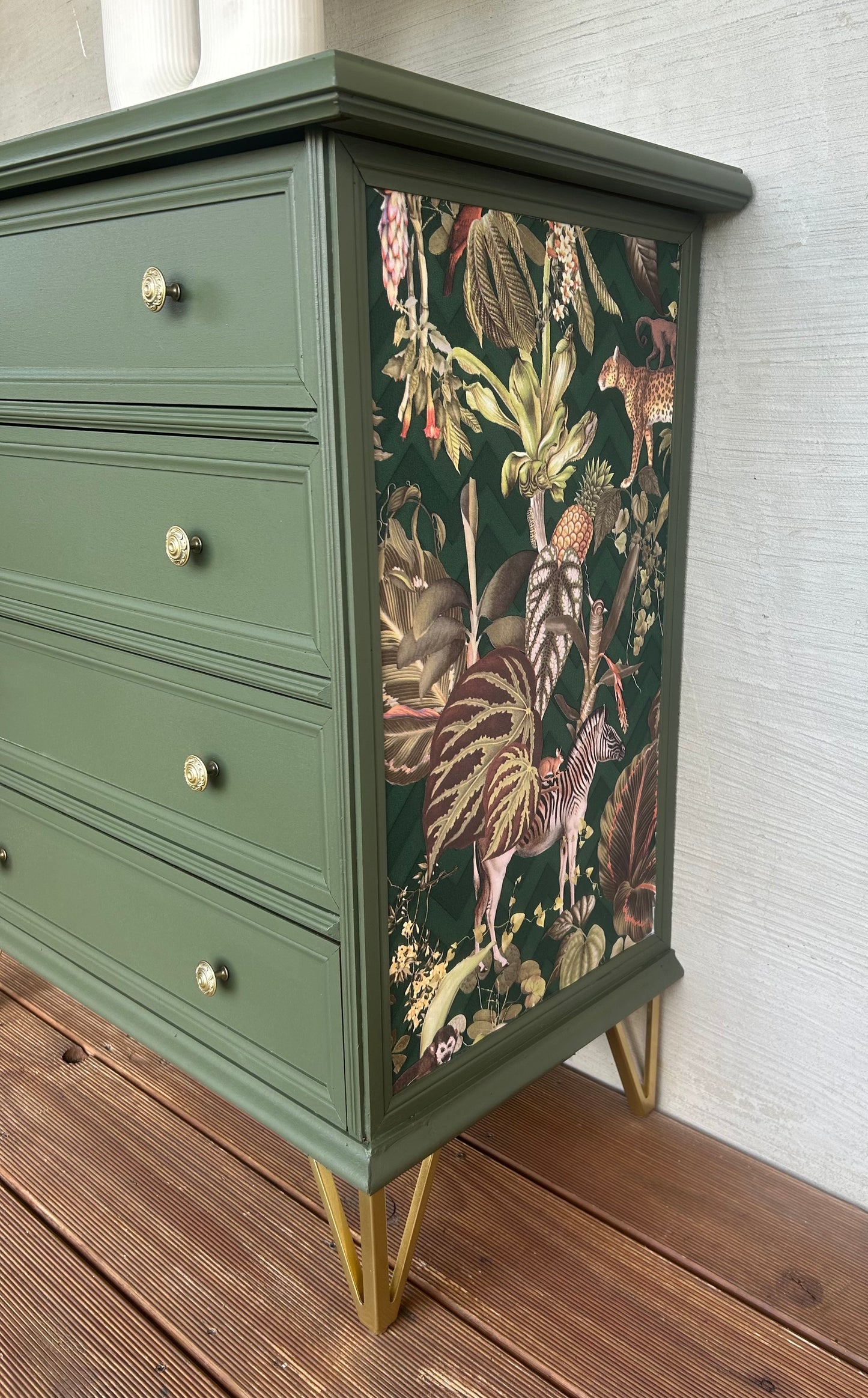 Kommode Olive grün • Vintage