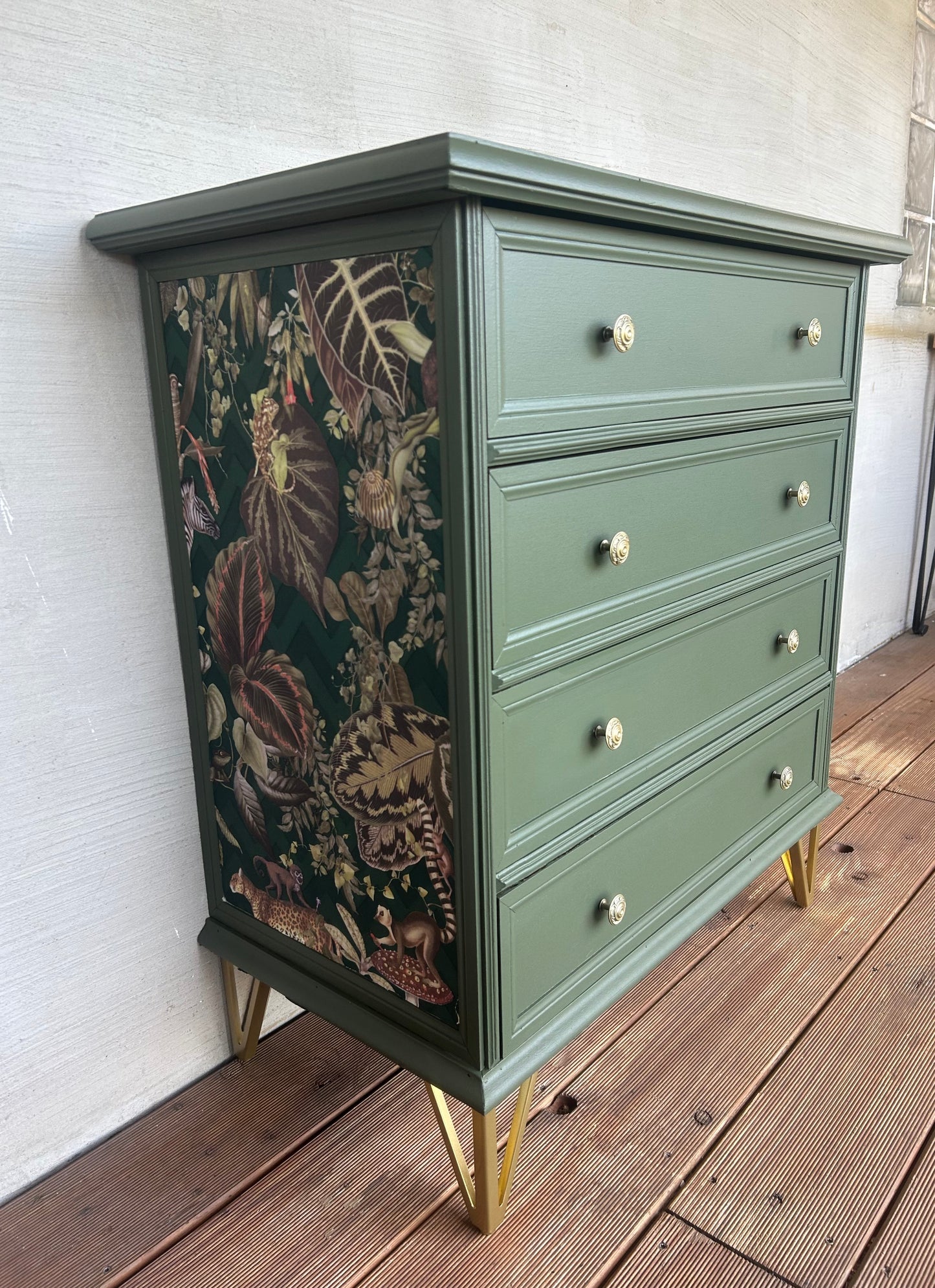 Kommode Olive grün • Vintage