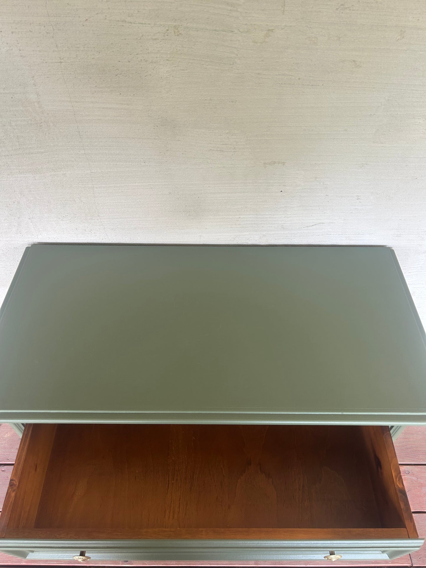 Kommode Olive grün • Vintage Sideboard Unikat