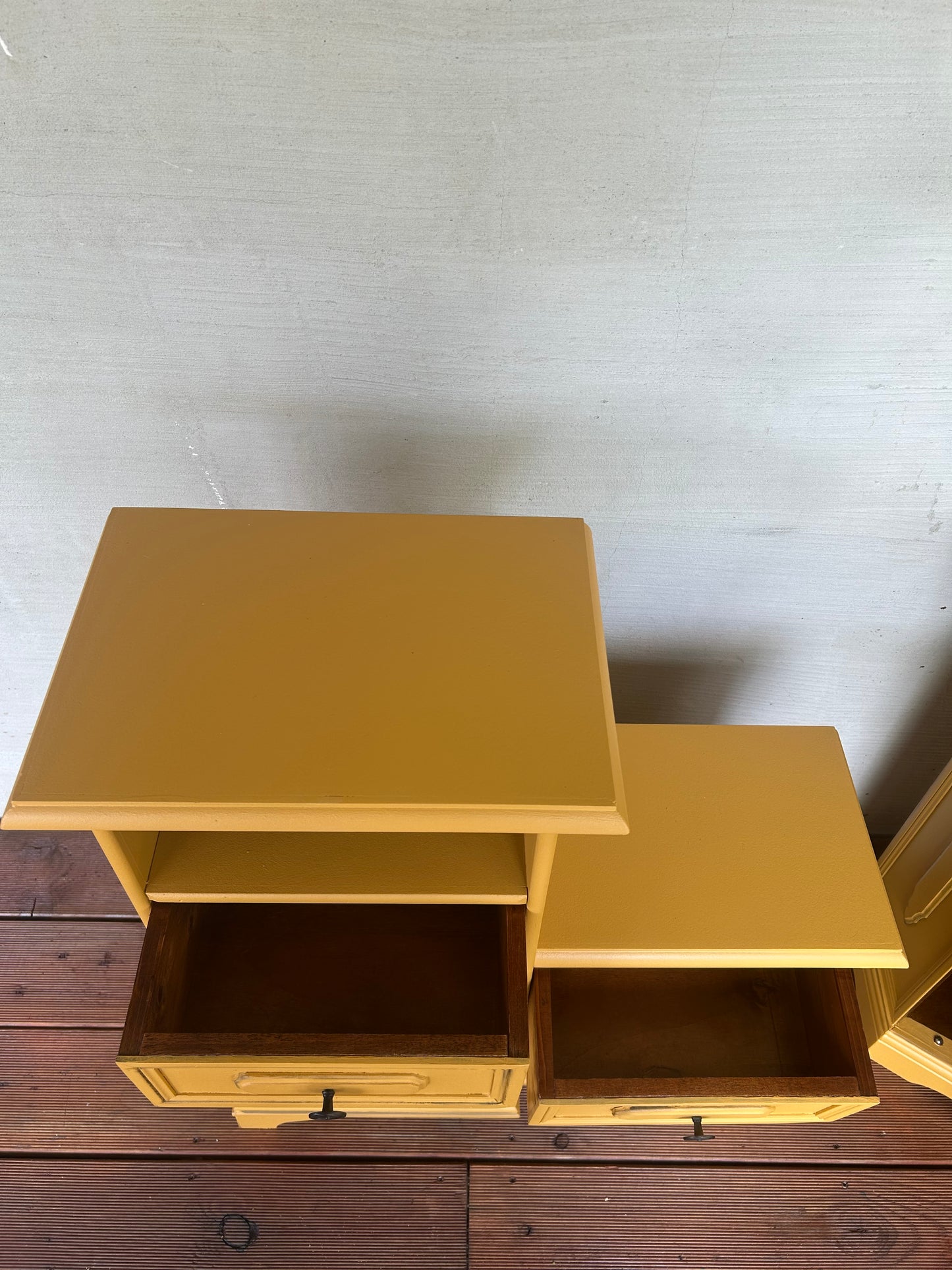 Beistellschränke Set Senfgelb